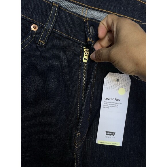 Levi's Flex 541 Athletic Taper Men’s Stretch Dark Blue Jeans Size 34X34 - Picture 5 of 16